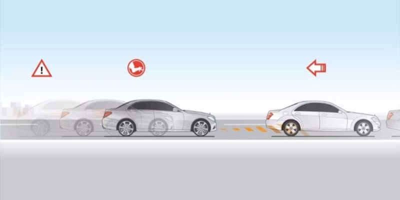 Sistema di assistenza alla frenata attivo