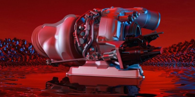 Turbocompressore elettrico a gas di scarico