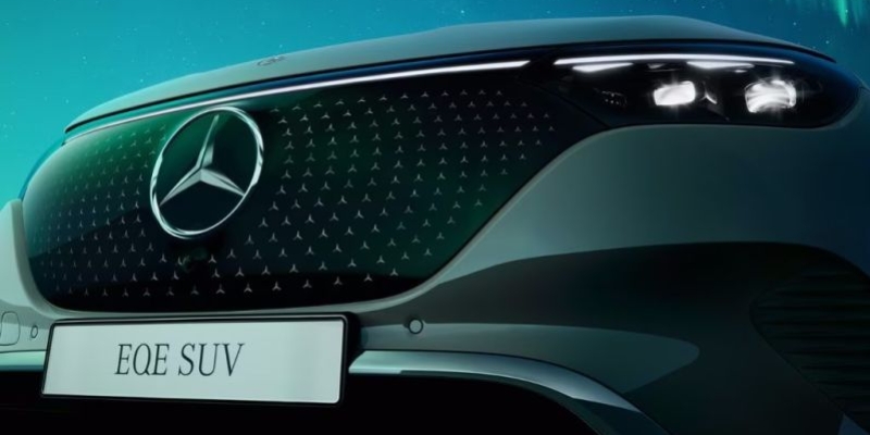 Mascherina del radiatore Black Panel con Mercedes-Benz Pattern