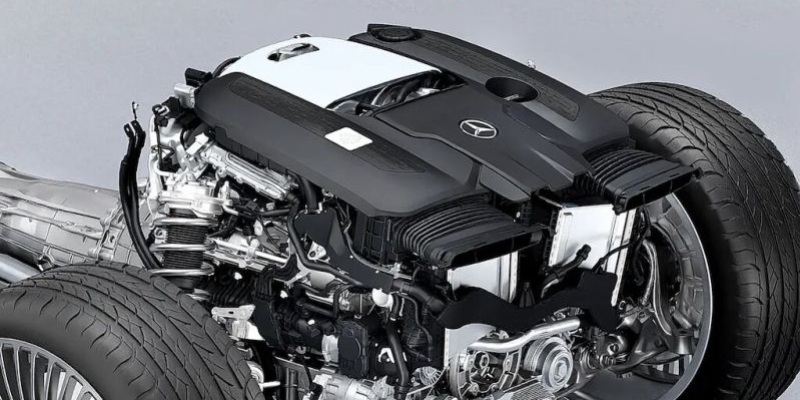 Motore V8 biturbo da 4,0 litri di Mercedes-Maybach