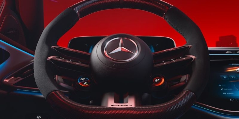 Volante AMG Performance in carbon look/microfibra MICROCUT